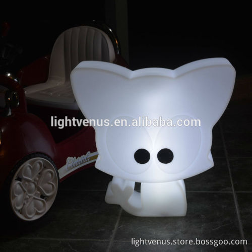 Lovely hello Kitty plastic table lamp with usb cable rechargeable table animal shaped lamp
